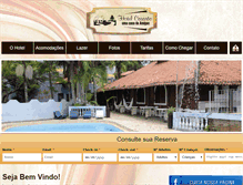 Tablet Screenshot of hotelpousadacasarao.com.br